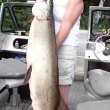 Sharon Nepote with a 51" Lac Seul Musky