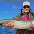 Kenny Carman with a 34.88" Lake Trout from Big Vermilion