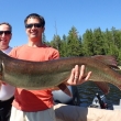 Mark Lauzon with a great 46" Lac Seul Musky
